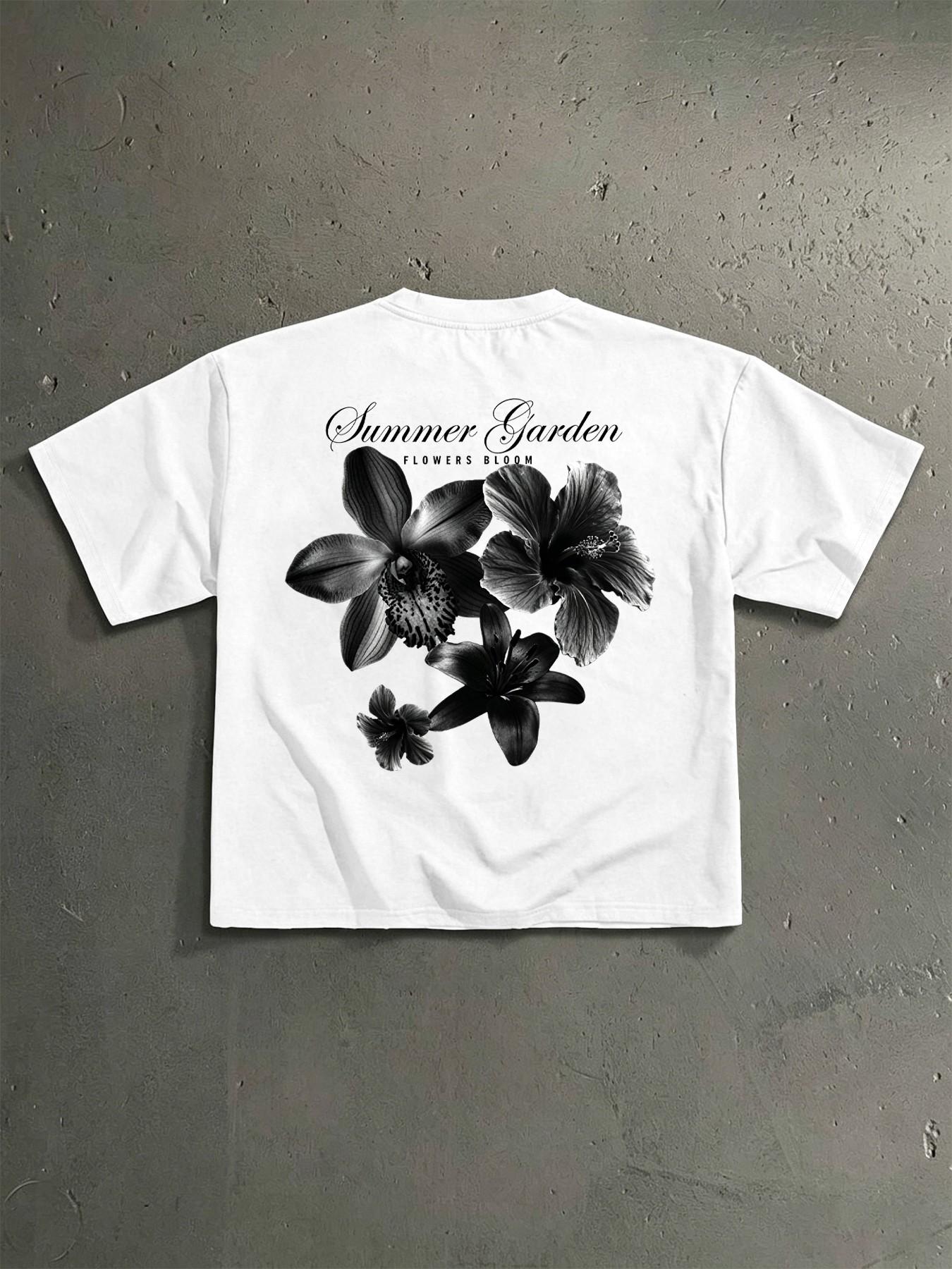 Men's Casual Short Sleeve T-Shirt, Trendy Print Design, Perfect for Travel, Sports, Office, Versatile Clothing for Men