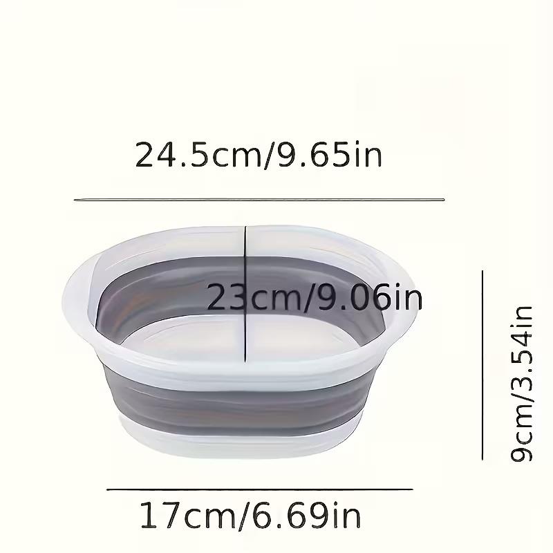 Space-Saving Foldable Wash Basin, Durable Plastic, Ideal for Home, Dormitory, Camping, Compact Design, Must-Have Back-To-School Item