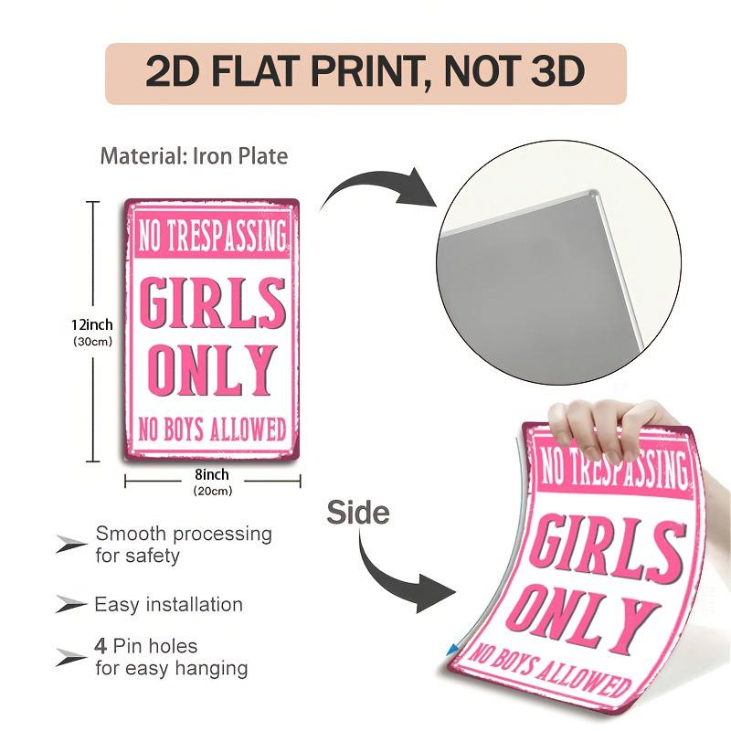 Cute Witch Poster Aluminum Sign, Magic Book Metal Wall Art Print, Halloween Decoration, 20x30 Cm, Universal Setting, No Precious Metal Plating