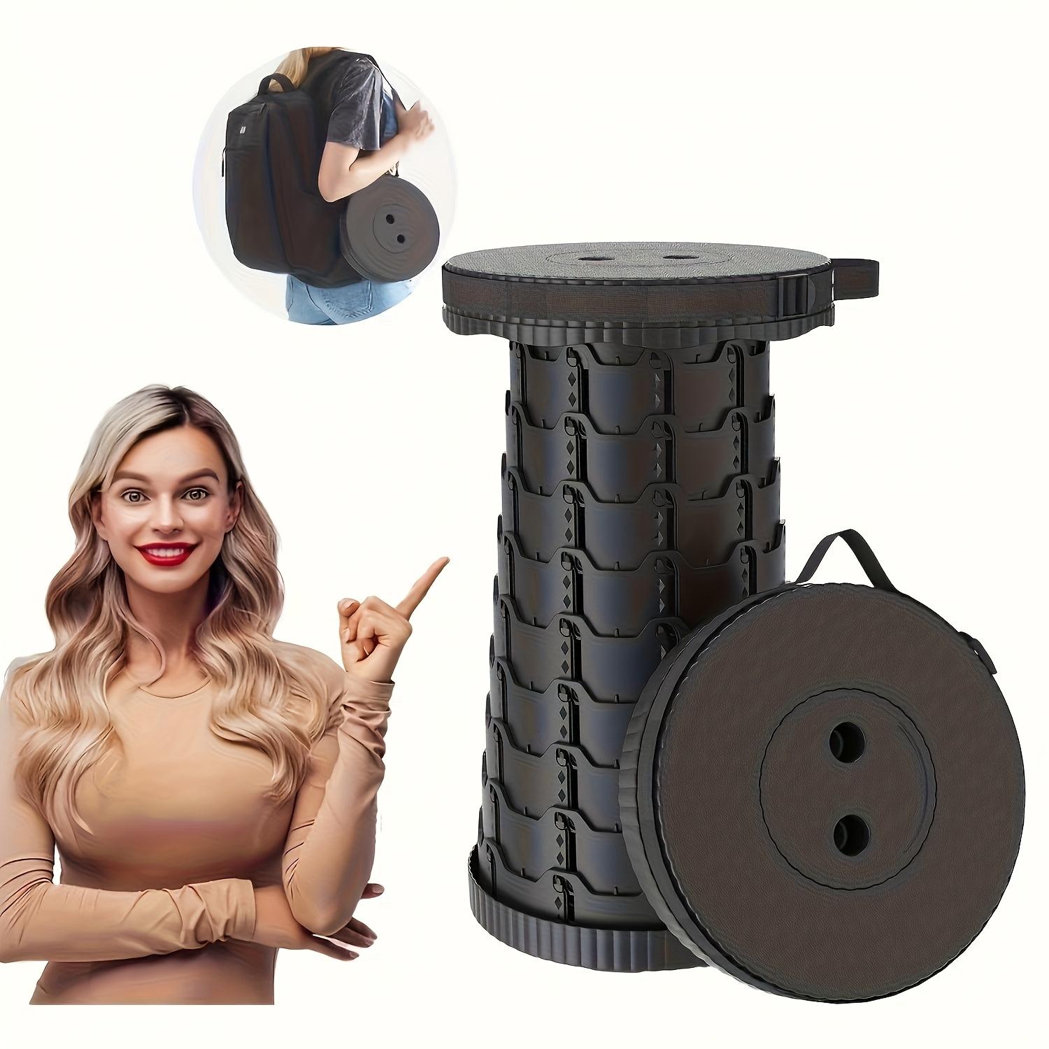 Portable Adjustable Folding Bench for Outdoor Activities, Lightweight Comfortable Seat for Travel Fishing Hiking Camping