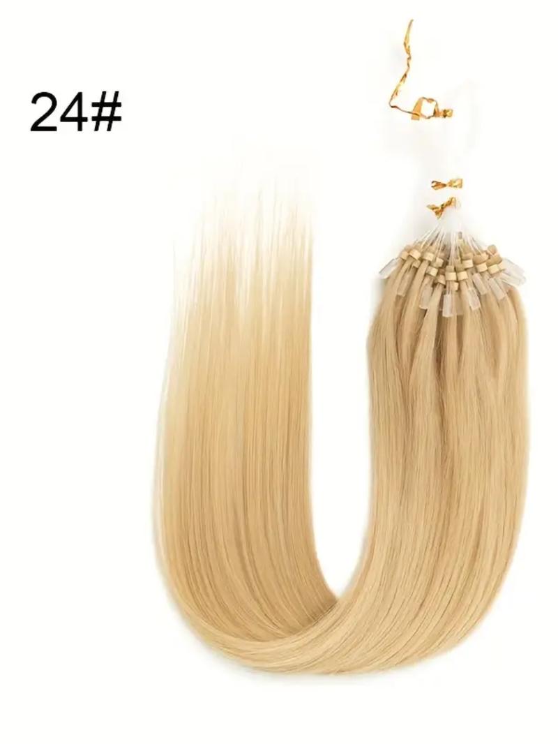 Micro Link Human Hair | Nano Bead Hair Professional Fish Line Hair Extensions, 50pcs Per Pack, 12-22 Inches, 30g Weightless, Multi-Layered Dynamic Effect Micro Link Human Hair | Nano Bead Hair Professional Fish Line Hair Extensions, 50pcs Per Pack, 12-22 Inches, 30g Weightless, Multi-Layered Dynamic Effect