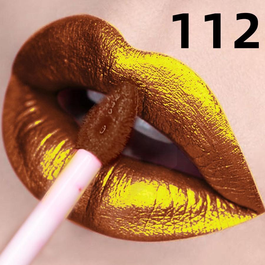 Special Gold Glitter Lipstick, Liquid Lip Gloss, Long-Lasting Metallic Color, Bold Makeup, Daily Wear, Gothic Cosplay, High Pigmentation