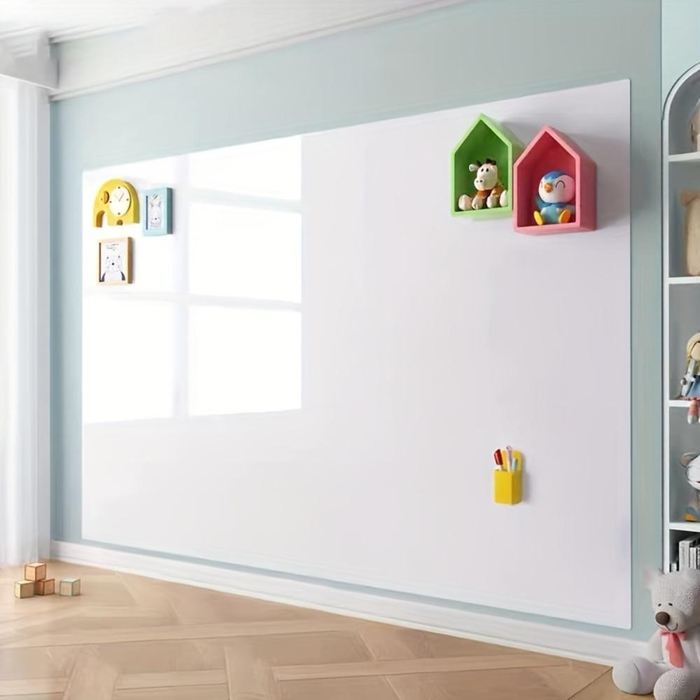 Static Whiteboard Sticker | Removable and Wall-Friendly Dry-Erase Board, Art Stickers, Suitable for Home, Office, and Teaching, Portable, Ideal for Presentations, Brainstorming, and Project Planning