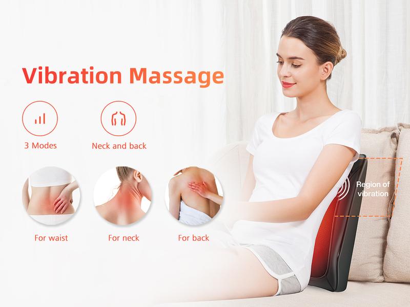 COMFIER Shiatsu Massager for Neck, Shoulders, and Back - Heat and 3D Kneading for Pain Relief - Massage Pillow Gift for Men and Women COMFIER Shiatsu Massager for Neck, Shoulders, and Back - Heat and 3D Kneading for Pain Relief - Massage Pillow Gift for Men and Women