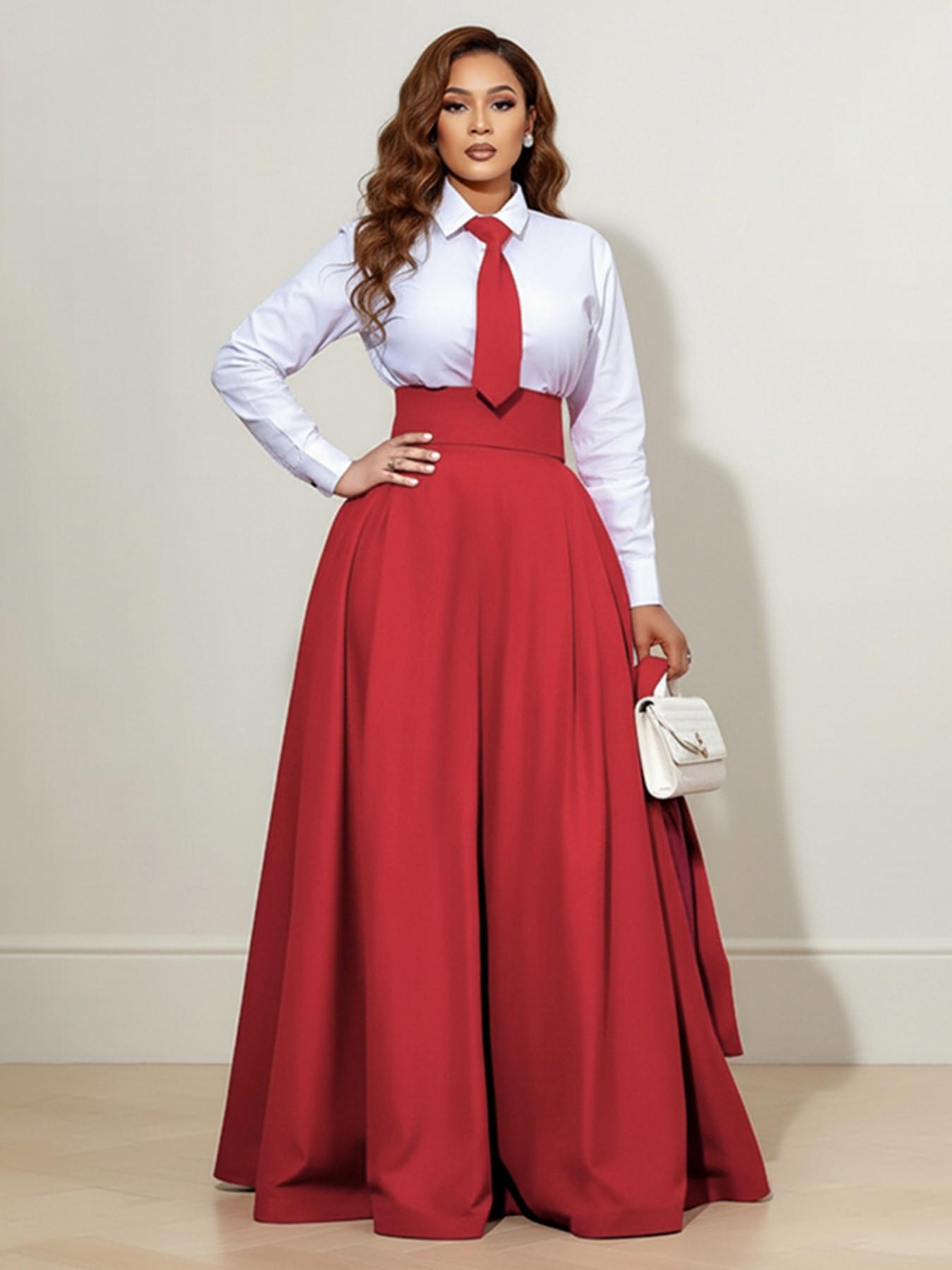 High Waist Wide Leg Pants with Elastic Waistband, Plain Color Zipper Design, Loose Fit Casual Women's Bottoms, Comfortable Daily （Only Pants）