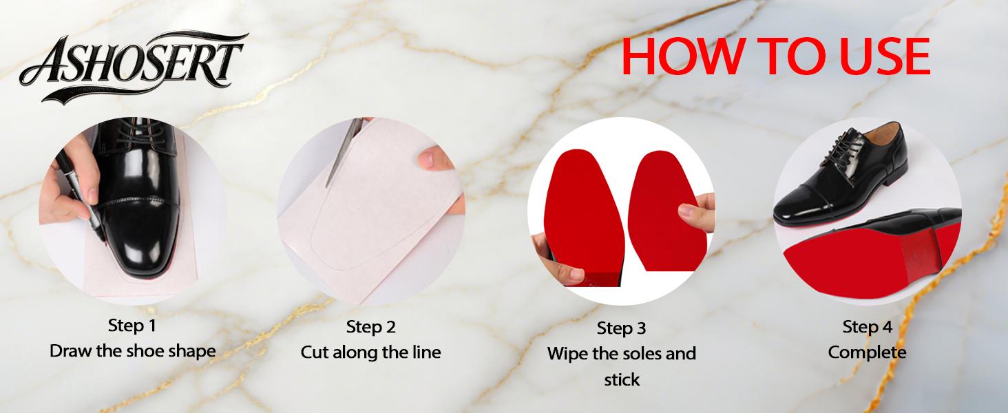 Sole Protector for High Heels, Shoes Grips on Bottom of Shoes,Shoe Bottom Protectors Anti Slip Grips Self Non Slip Shoe Pads