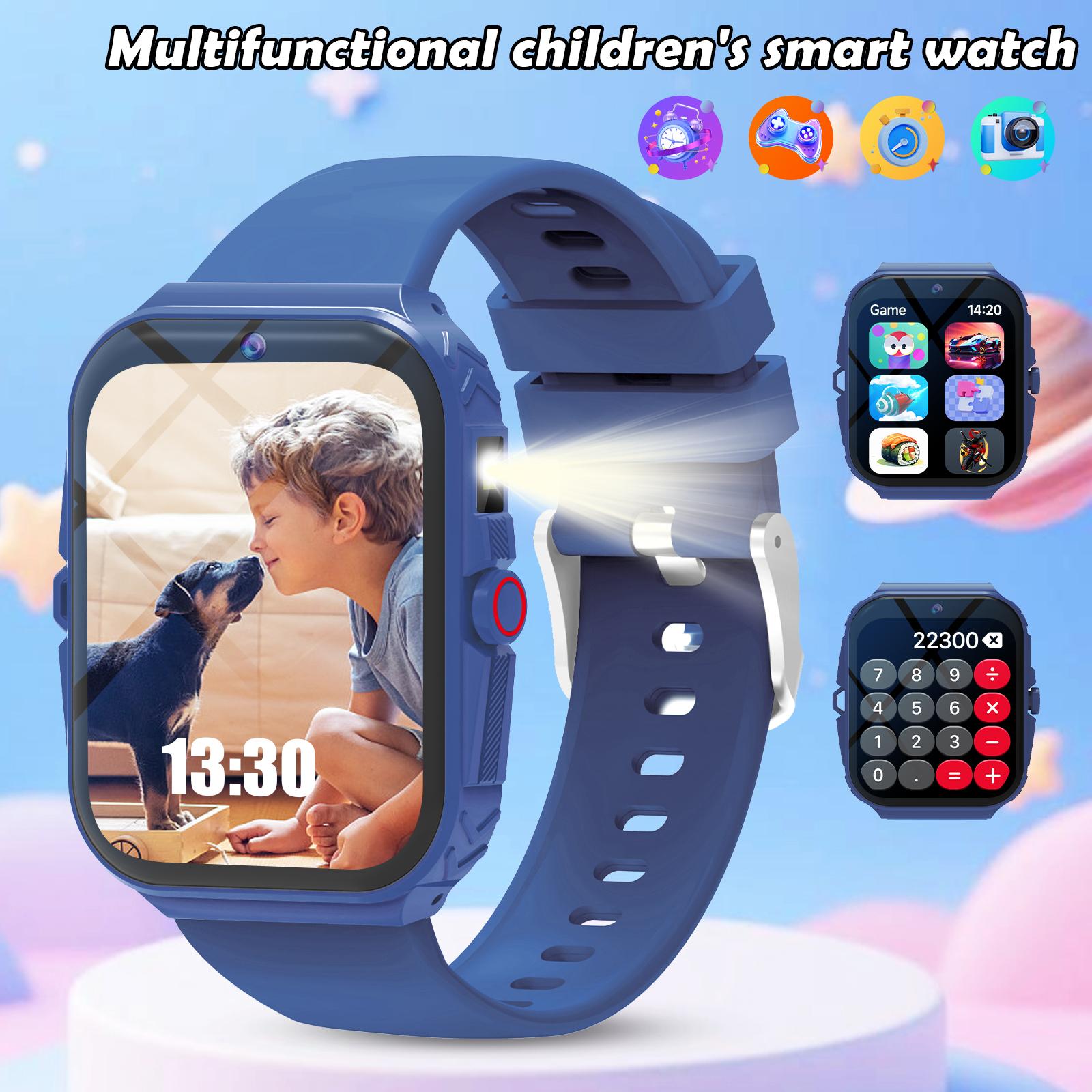 Kids Smart Wearable Watch (1.83 Inch) – Capture Memories with Camera & Growth Album,  Fun Games, Plus Calculator/Calendar/LED Torch, Unisex for Boys & Girls