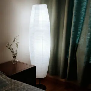 Paper lampshade,Paper Floor Lamp Shade,Tall Lamp Shade Replacement,Foldable and Minimalist Rice Paper Lamp Cover for Floor Lamps,Soft lighting,making the light less glaring and creating a warm atmosphere in the space,Home Decor for Living Room and Bedroom