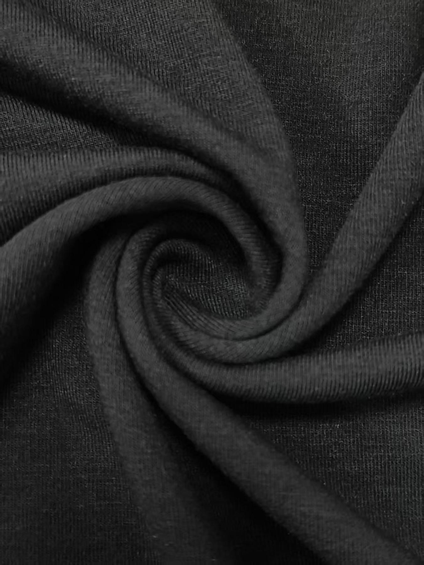 Women's Casual Solid Color Sport Two-Piece Set, Loose Long Pants & Wide Leg Slant Neck Pant Suit, Spring & Fall Fashion