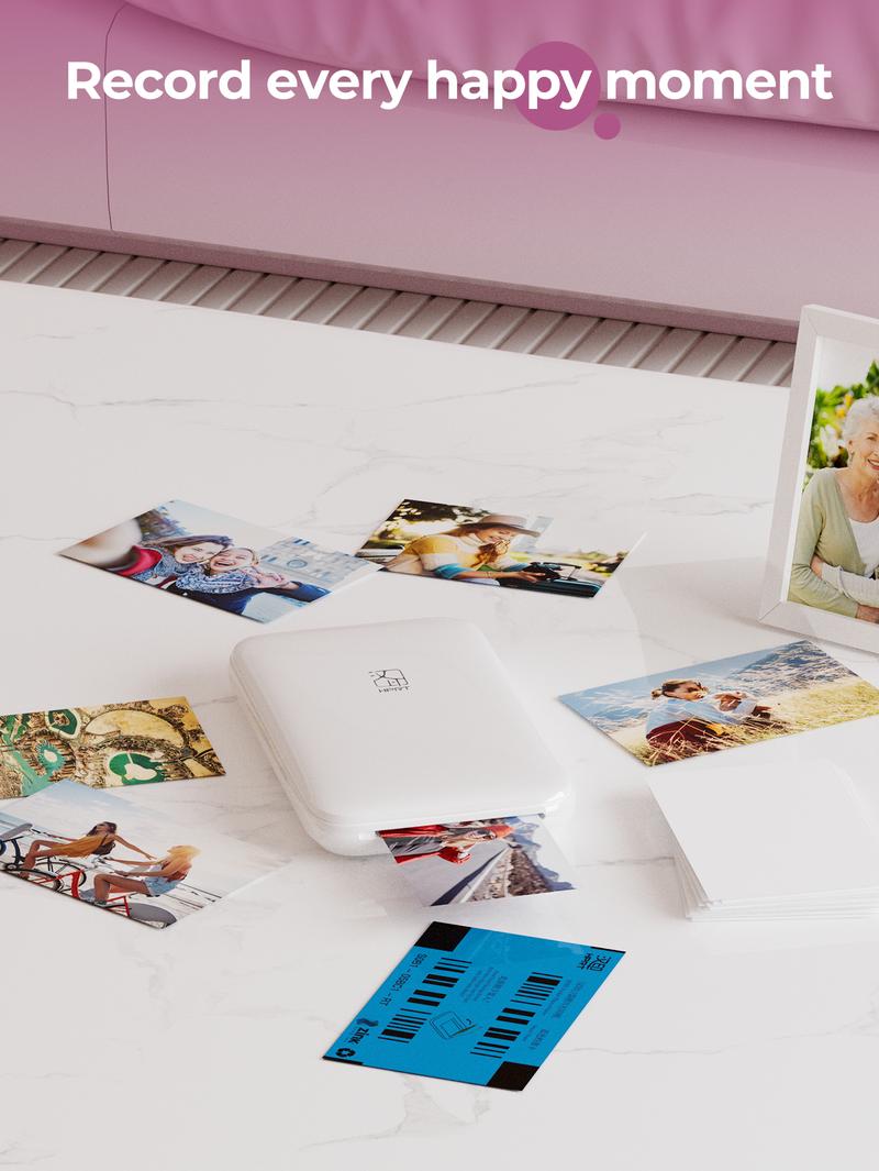 2×3” Photo Paper for HPRT MT53, Adhesive Sticky Back, Peel & Stick, 20–60 Sheets