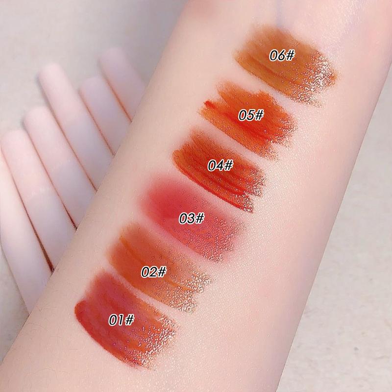 Glossy Mirror Finish Lip Gloss Lip Glaze Set - 6 Colors, Sheer & Hydrating, Brightening