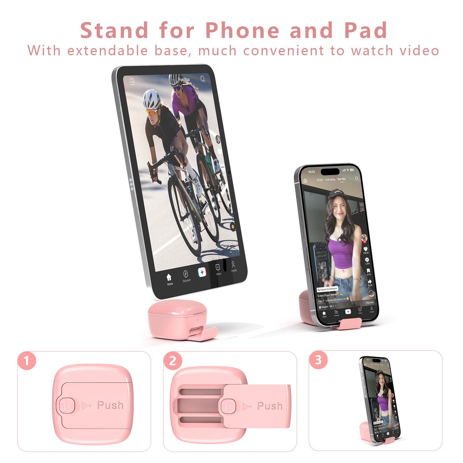 Xring Scrolling Ring Bluetooth Remote Control with A Phone Stand,Remote for Selfie,Video Record,Music Control,ebook for iPhone,iPad,Android,Smartphone