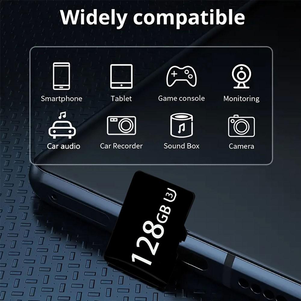 High-Speed Micro SD Memory Cards, MicroSDXC Card - 8GB, 16GB, 32GB,64GB, 128GB, 256GB，4K UHD,Up-to 160 MB/s, Tablets/Cameras/MobilePhones/Laptops/PCs/Car Stereos/Gaming Consoles/AudioDevices Safely store your files!