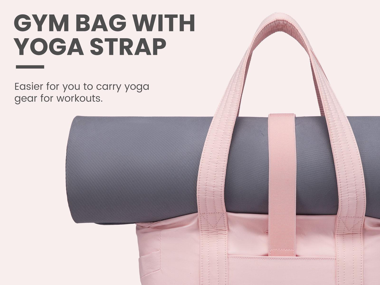 LOVEVOOK 15.6& 17.3 Inch Laptop Tote Bag for Women, Waterproof Gym Tote Bag for Women with Yoga Mat Strap,Travel Tote Bags for Women,Suitable for Work, School, Travel, Fitness, and Daily Life