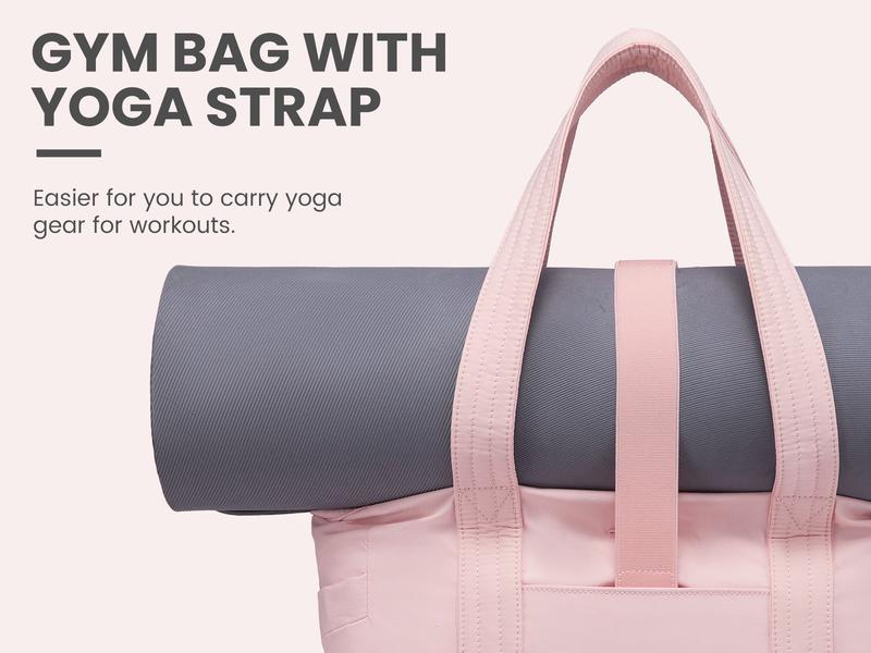 LOVEVOOK TikTokShopBacktoSchool 15.6& 17.3 Inch Laptop Tote Bag for Women, Waterproof Gym Tote Bag for Women with Yoga Mat Strap,Travel Tote Bags for Women,Suitable for Work, School, Travel, Fitness, and Daily Life