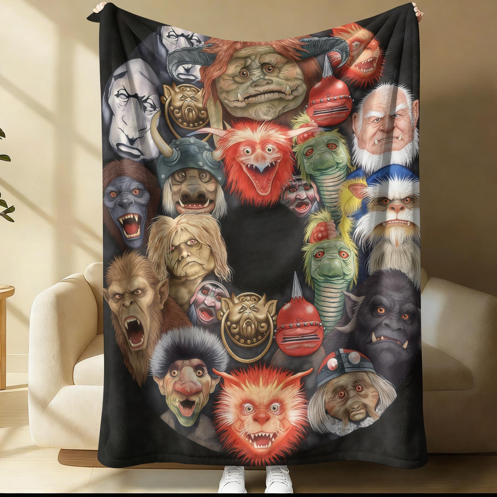 Labyrinth Pattern Blanket, Suitable For Children And Adults As Daily Holiday Birthday Gifts, Soft, Warm, And Lightweight Plush Blanket, Suitable For Bed, Sofa, Car, And Room Decoration