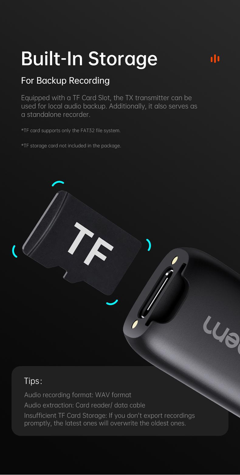 hohem MIC-01 Wireless Lavalier Microphone, DSP Noise Cancellation, 20-Hours Battery, Wireless Mircophone for Android, PC, Camera, Interview, Vlogs (2 TX + 1 RX + Charging Case),Perfect with hohem iSteady M6/ MT2/ Mobile+/Android/ Iphone 17 series