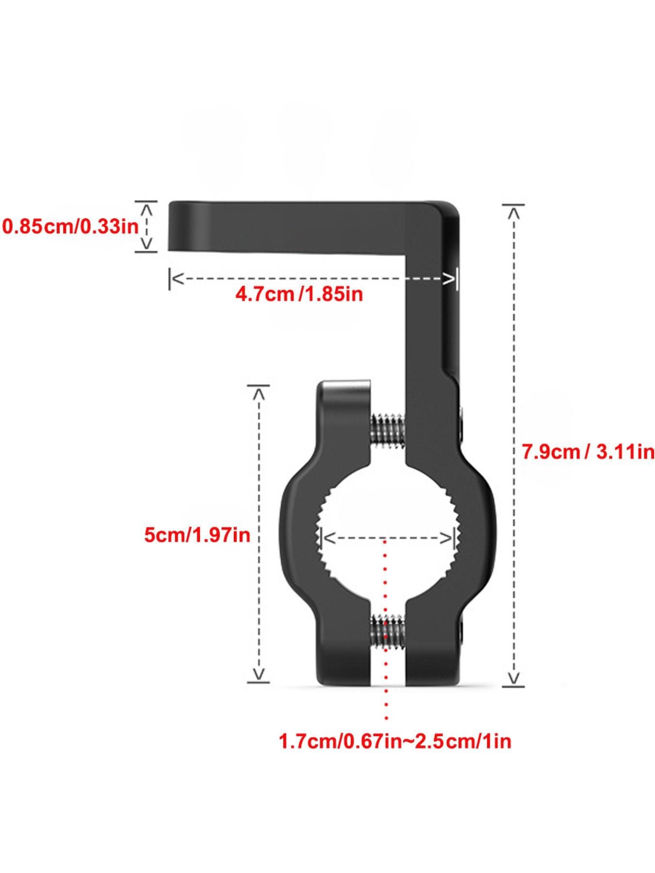 Motorcycle Handlebar Extension Bracket, Durable Aluminum Alloy, Fits M6/m8/m10, Adds Spotlights, Navigation, Tire Pressure Gauge, Dash Cam