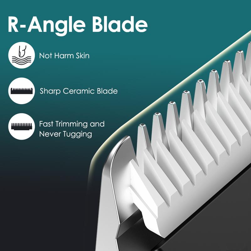 Electric Hair Trimmer for Men, Ceramic Digital Display Body Hair Grooming Tool, Hair Shaving & Styling Hair Razor, Rechargeable Trimmer