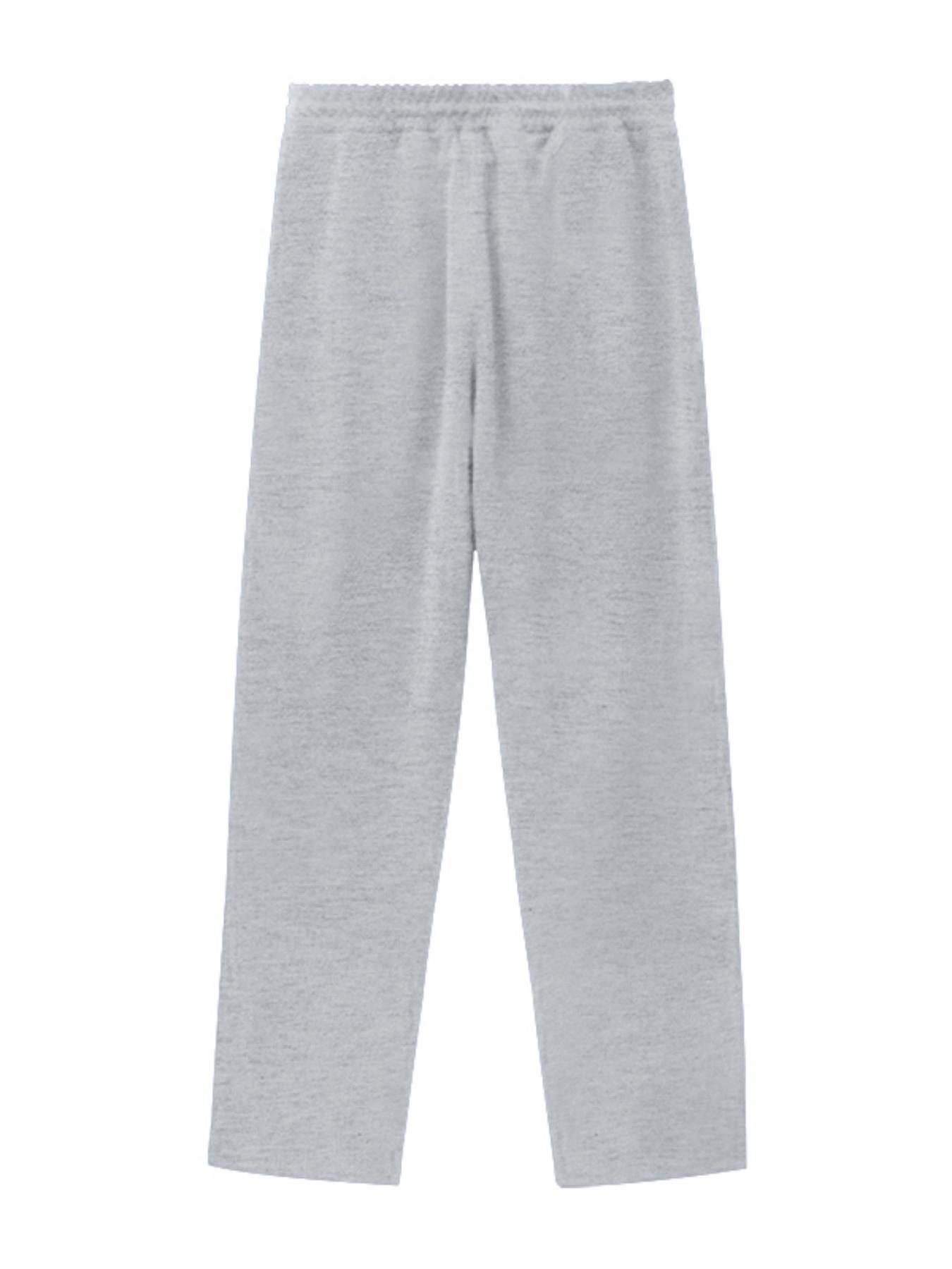 Men's Front Button Jogger Pants, Drop-Crotch Loose Straight Leg  Thickened Fleece Lining Sweatpants , Drawstring Waistband and Pockets, Street Hip Hop Gym Wear, Wide Leg Sweatpants