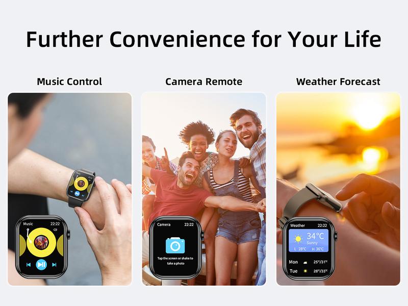 Mingdaln Men's Women's Smart Watch 1.83 Inch Touch Screen Fitness Watch with Fitness Tracker, Heart Rate/Sleep/Oxygen/Blood Pressure, IP67 Waterproof Sports Watch for Android Ios Devices Mingdaln Men's Women's Smart Watch 1.83 Inch Touch Screen Fitness Watch with Fitness Tracker, Heart Rate/Sleep/Oxygen/Blood Pressure, IP67 Waterproof Sports Watch for Android Ios Devices