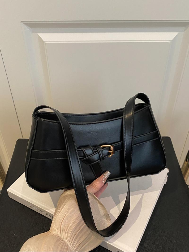 Elegant Women's Shoulder Bag with Belt Decoration, Casual Fashion Crossbody/shoulder Bag, Ideal Gift for Daily Use, Versatile Design, Everyday Bag