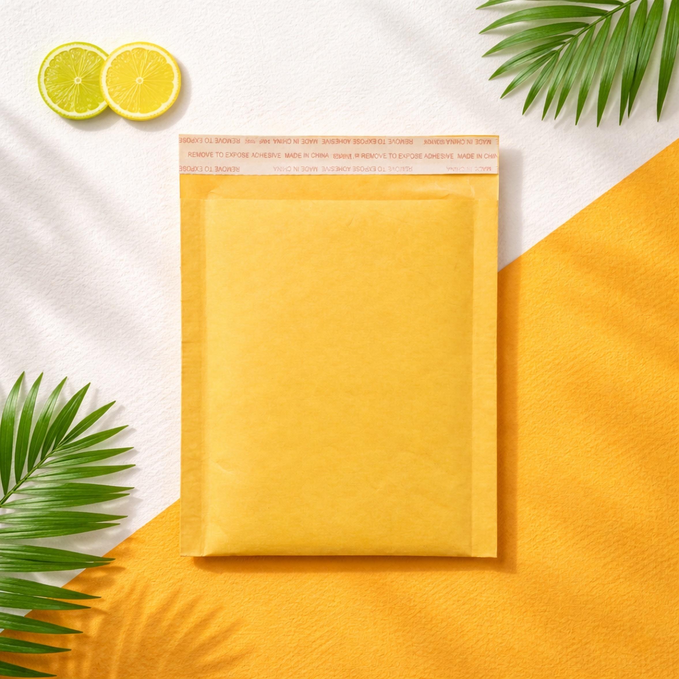 50/100 Pcs 5.1x8.7 Inch Bubble Mailers - Heavy Duty Padded Mailing Envelopes with Self-Sealing Strip, Waterproof Poly Cushion Bags for Small Business Shipping, Jewelry & Cosmetics Packaging