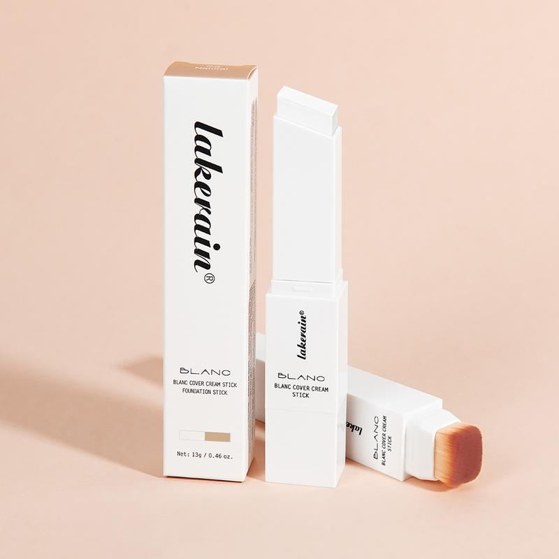 Two-In-One Color-Changing Foundation Stick Lightweight Brightening Concealer, Portable Makeup tinted foundation stick for Flawless Skin