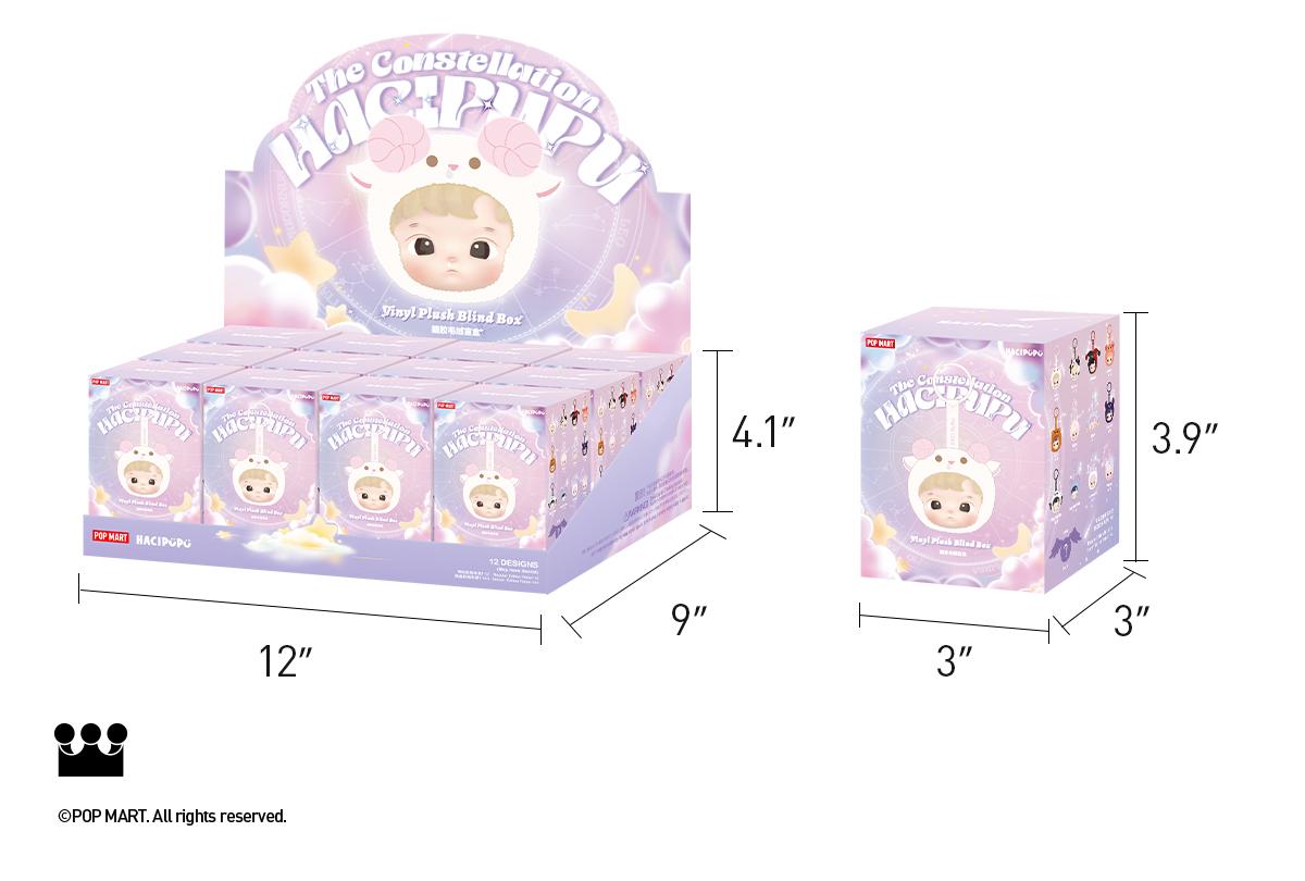 POP MART HACIPUPU The Constellation Series-Vinyl Plush, Blind Box, Mystery Box