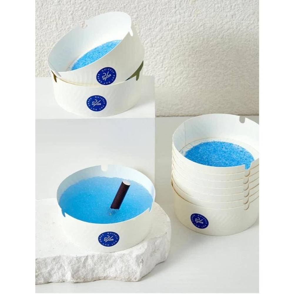 Pack of 25 - Disposable ashtrays, outdoor ashtrays, portable indoor windproof ashtrays