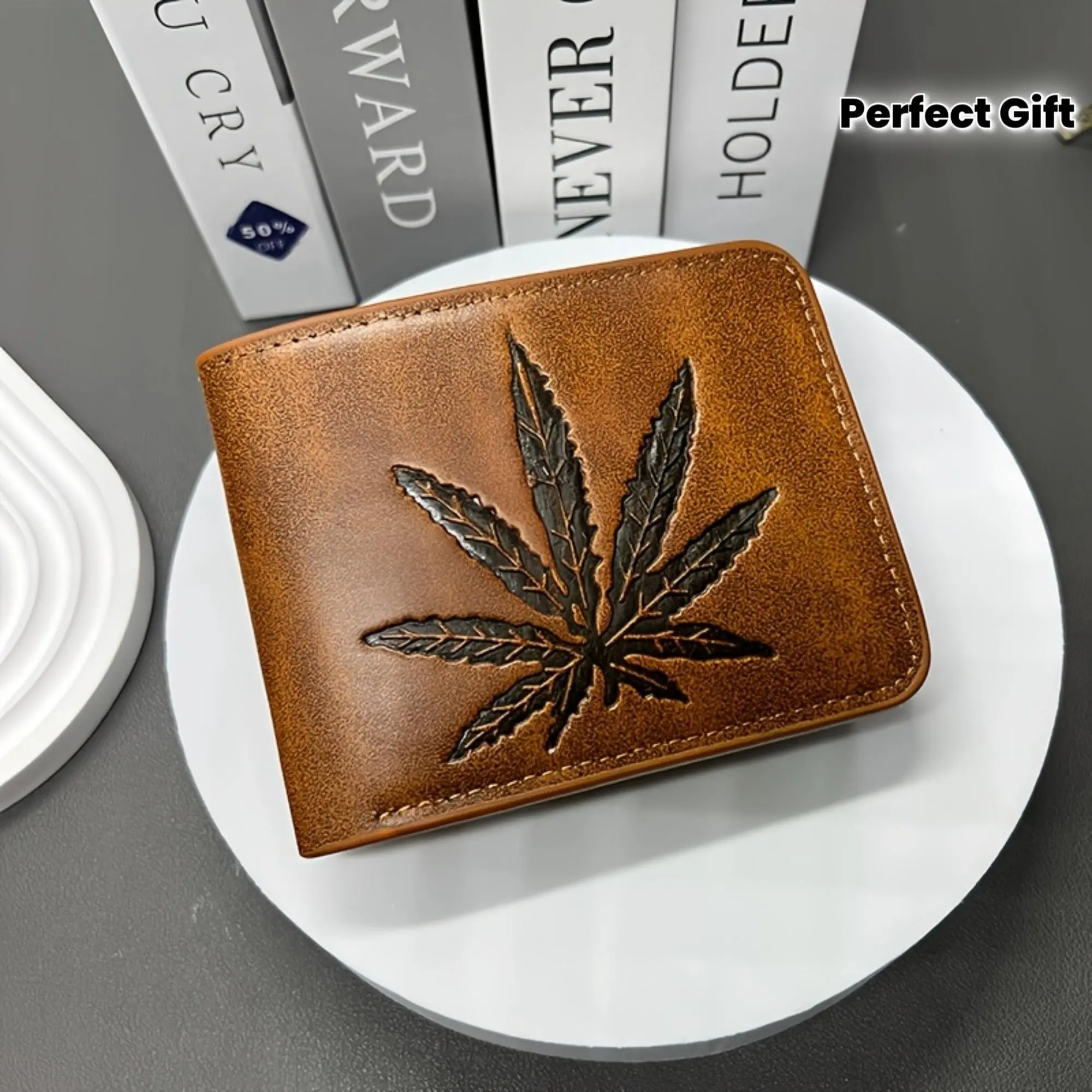 Men's New Fashion PU Leather Wallet Large Capacity Coin Purse with Zipper Coin Pocket Money Clip