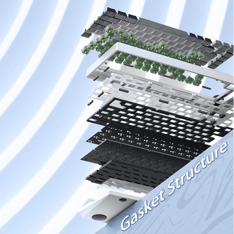 Hi75 Aluminum Alloy Mechanical Gaming Keyboard with Gasket-Mounted Functional Knob, Wired,75% Layout Hot Swappable RGB Backlit for Win PC - Purple Magic Bear Hi75 Aluminum Alloy Mechanical Gaming Keyboard with Gasket-Mounted Functional Knob, Wired,75% Layout Hot Swappable RGB Backlit for Win PC - Purple Magic Bear