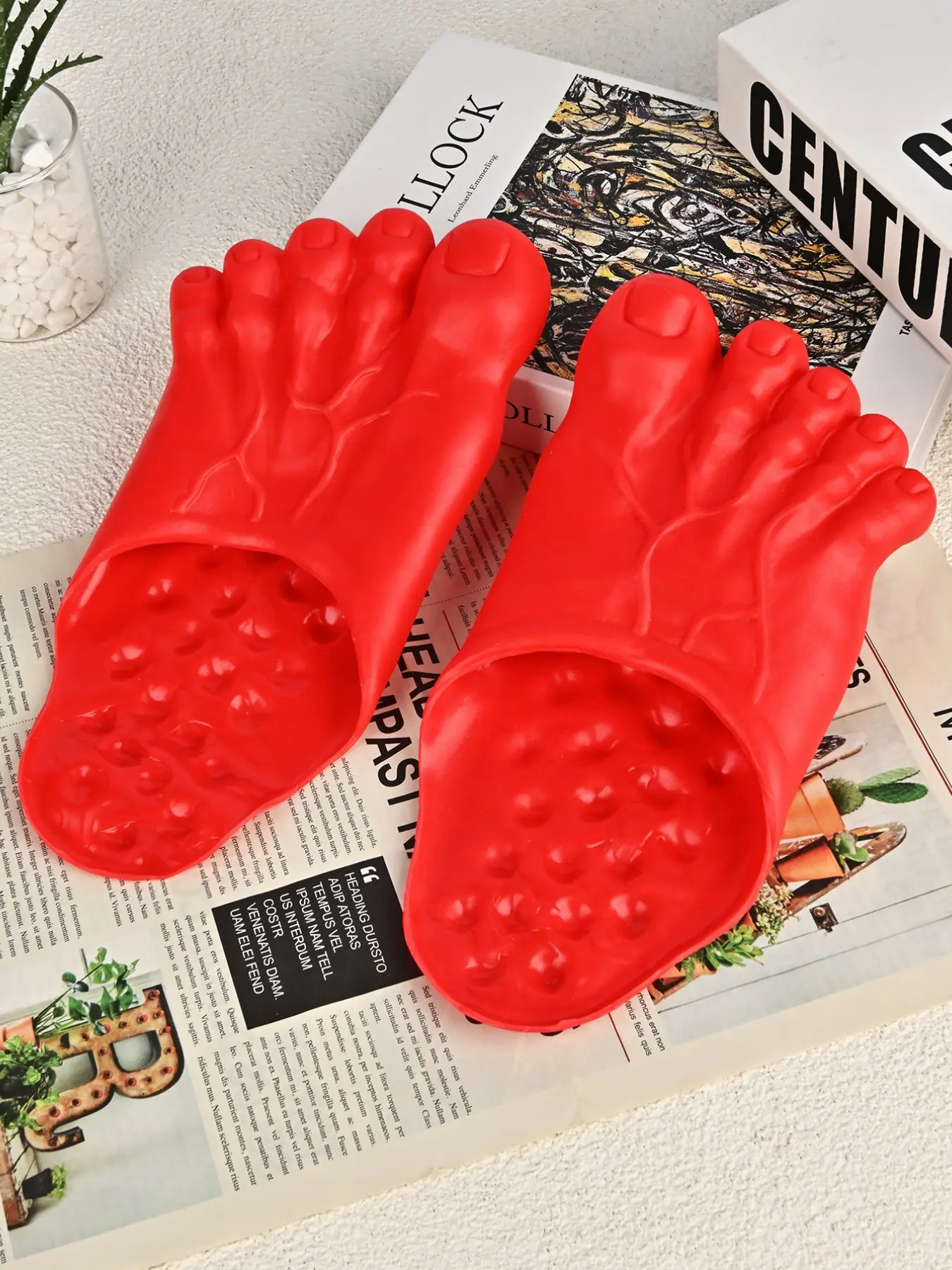 Unisex Fun Slippers, Couple Home Shoes, Neutral Big Foot Sandals, Prankish Joke Slippers, Comfortable & Stylish Indoor Wear, Bedroom Slippers