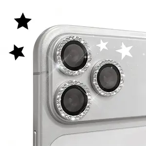 Sparkling Clear Camera Lens Protector, HD Transparent Shield for iPhone 17 Pro Max 16 15 14 13 12 11