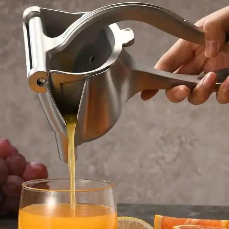 Manual Juicer Presser, Aluminum Manual Squeezer, Ergonomic Handle, Efficient Juice Extraction, Durable, Compact, Easy to Use and Clean