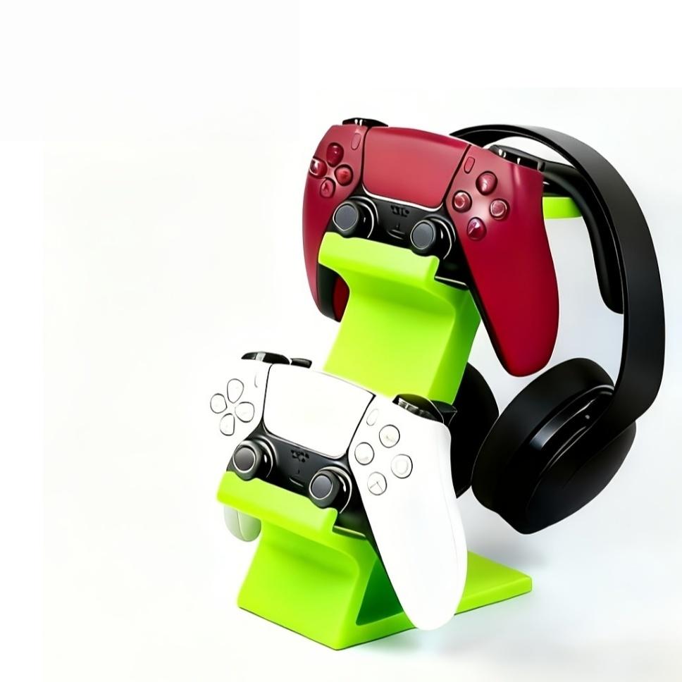 Multi-Functional 3-In-1 Gaming Controller & Headphone Stand Holder, Fits Ps5/ps4/xbox/switch, Dual-Layer Design, Gamer Essential Accessory