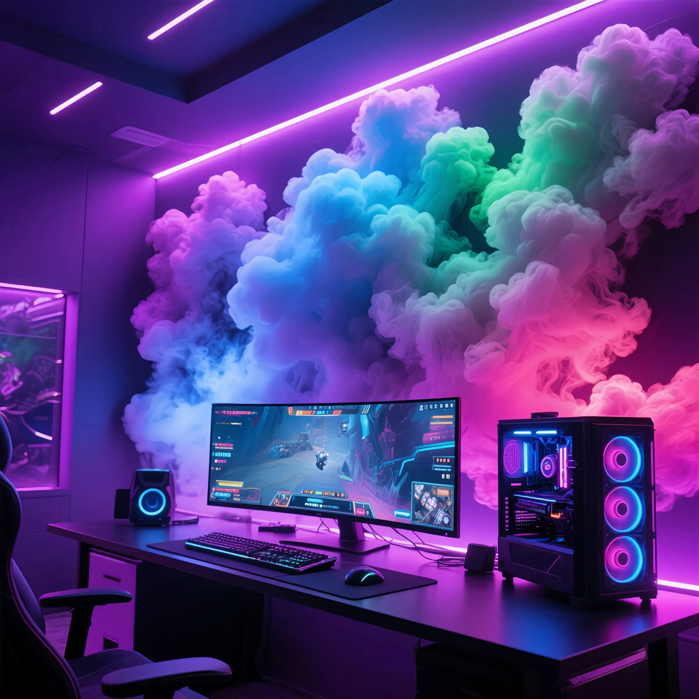 DIY Cloud LED Light with Music Sync, RGB Color Changing LED Strip Light, USB Powered 3D Cloud Lamp for Bedroom Gaming Room Wall Ceiling Decor, Christmas Halloween Party Decoration, Aesthetic Room Decor Gift
