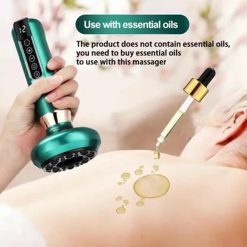 Electric Vacuum Cup Massager Machine, Multi-Function Electric Suction Cups, Body Scratching Tool, USB Charger, Home Massage Gift