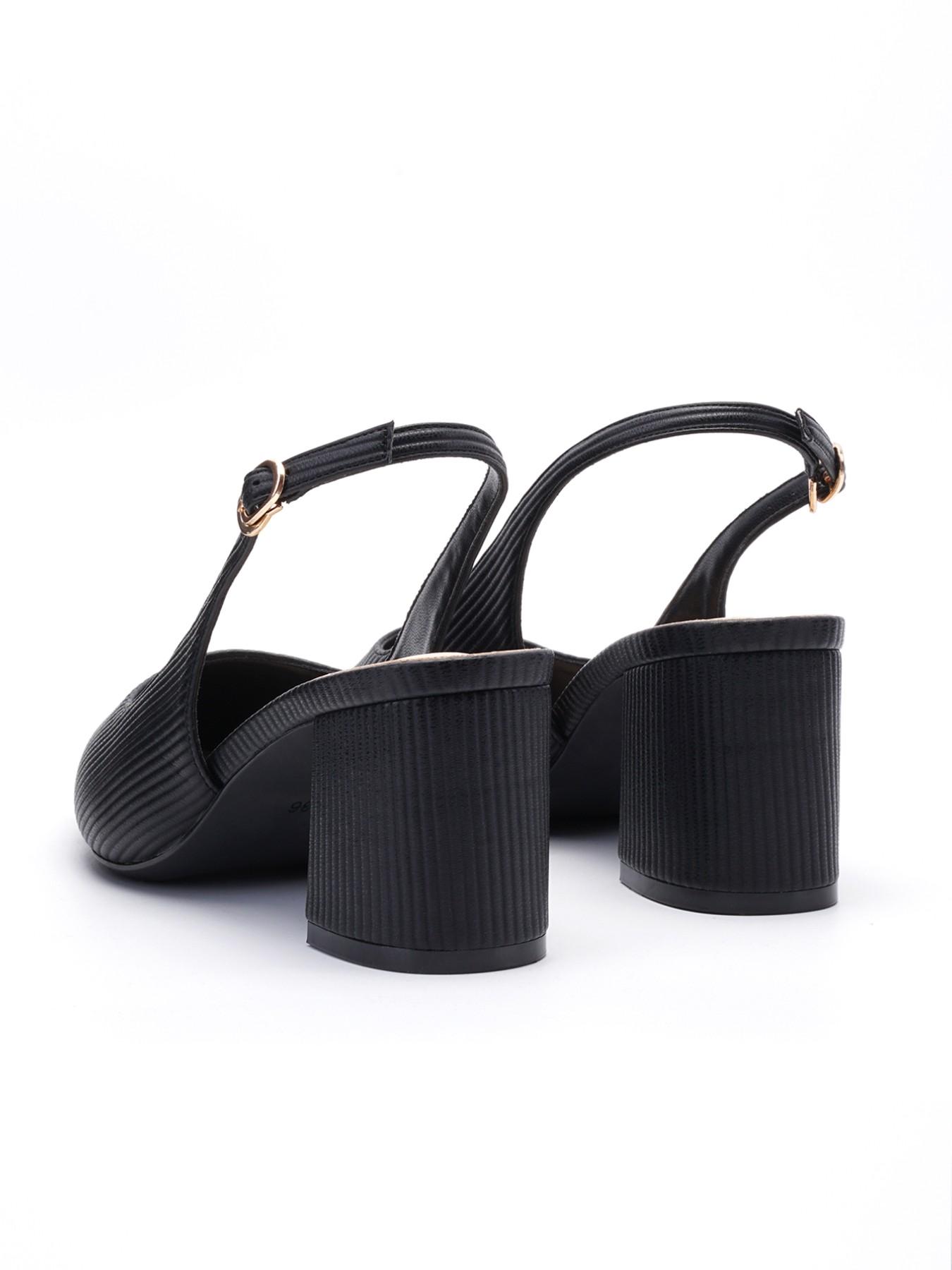 Elegant Pointed Toe Heeled Shoes, Comfortable Back Strap Design, Versatile Office & Career High Heels, Stylish Women's Footwear