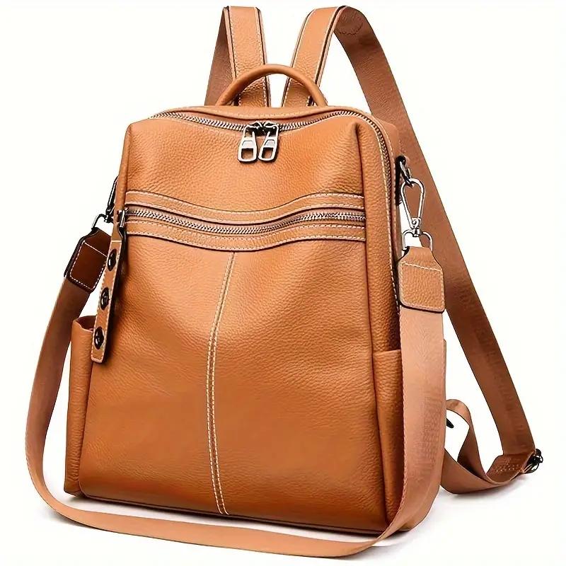 【Local Delivery】Maxoner Premium Genuine Leather Backpack Purse - Versatile Convertible Design for Women, Timeless Fashion Shoulder Handbag, Travel Bag, Satchel Sling Anti Theft Luxury Waterproof Accessory Soft Durable Converter 【Local Delivery】Maxoner Premium Genuine Leather Backpack Purse - Versatile Convertible Design for Women, Timeless Fashion Shoulder Handbag, Travel Bag, Satchel Sling Anti Theft Luxury Waterproof Accessory Soft Durable Converter