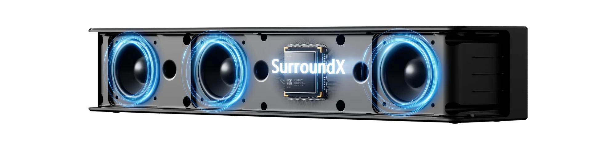 ULTIMEA Poseidon D70 7.1ch Soundbar with Wireless 6.5" Subwoofer, Surround Sound System for TV, App Control, 410W Peak Power, Soundbar for TV, Movie, Music, 4 Wired Surround Speakers, Bassx, Home Theater Sound System, Bluetooth,APP Control#SummerVibes