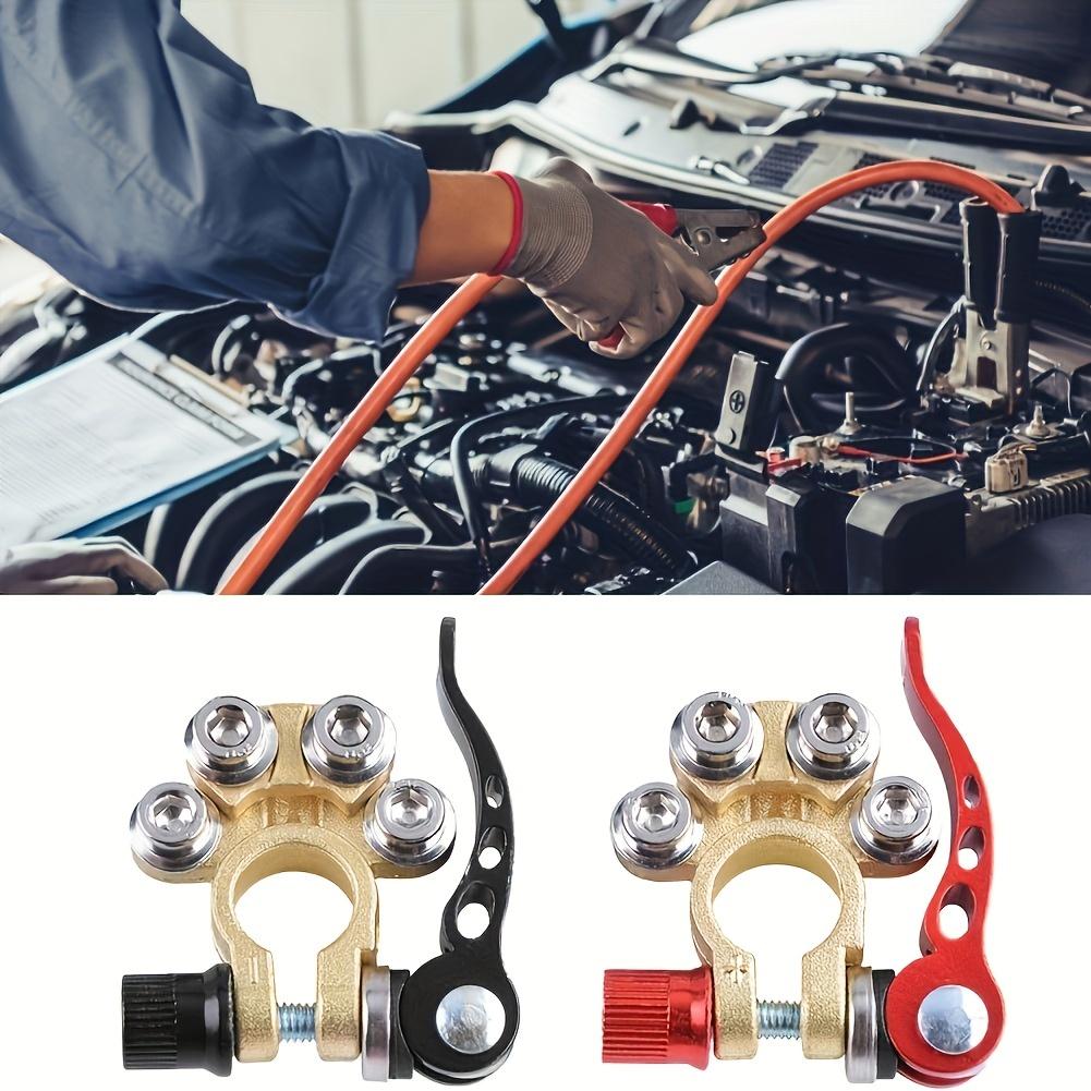 2 Battery Terminal Connectors, 4 Quick Release Disconnect Battery Terminals, Thickened Automotive Battery Terminal Clip