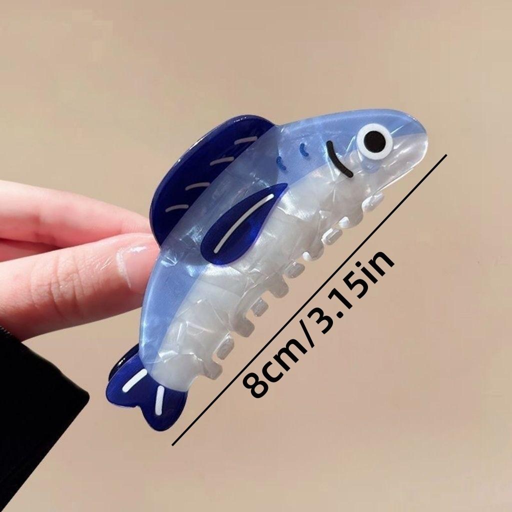 1 Piece Sardine Hair Clip, Unique High-End French Cute Sweet Back-Of-Head Clip, Versatile Korean Style Hair Accessory