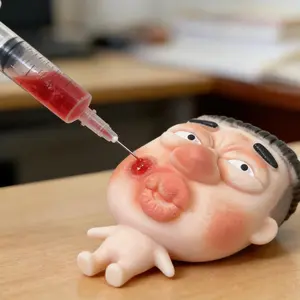 Fun Pimple Popping Toy Refillable Soft Silicone Acne Squeeze Toy For Kids Adults Sensory Toy For Stress Relief Prank Gag Gift