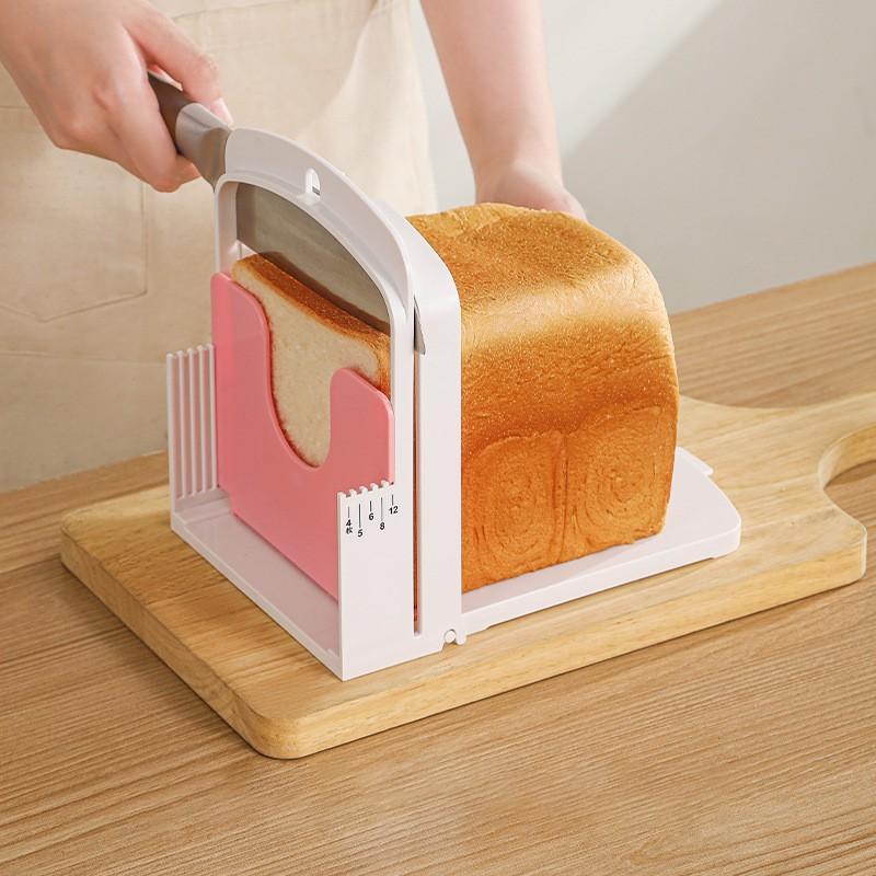 Bread Slicer Toast Mold Kitchen Tool, Kitchen Utensils, Bread Cutter Baking Machine Slicing Rack, Essential Bakery Equipment for Home Use