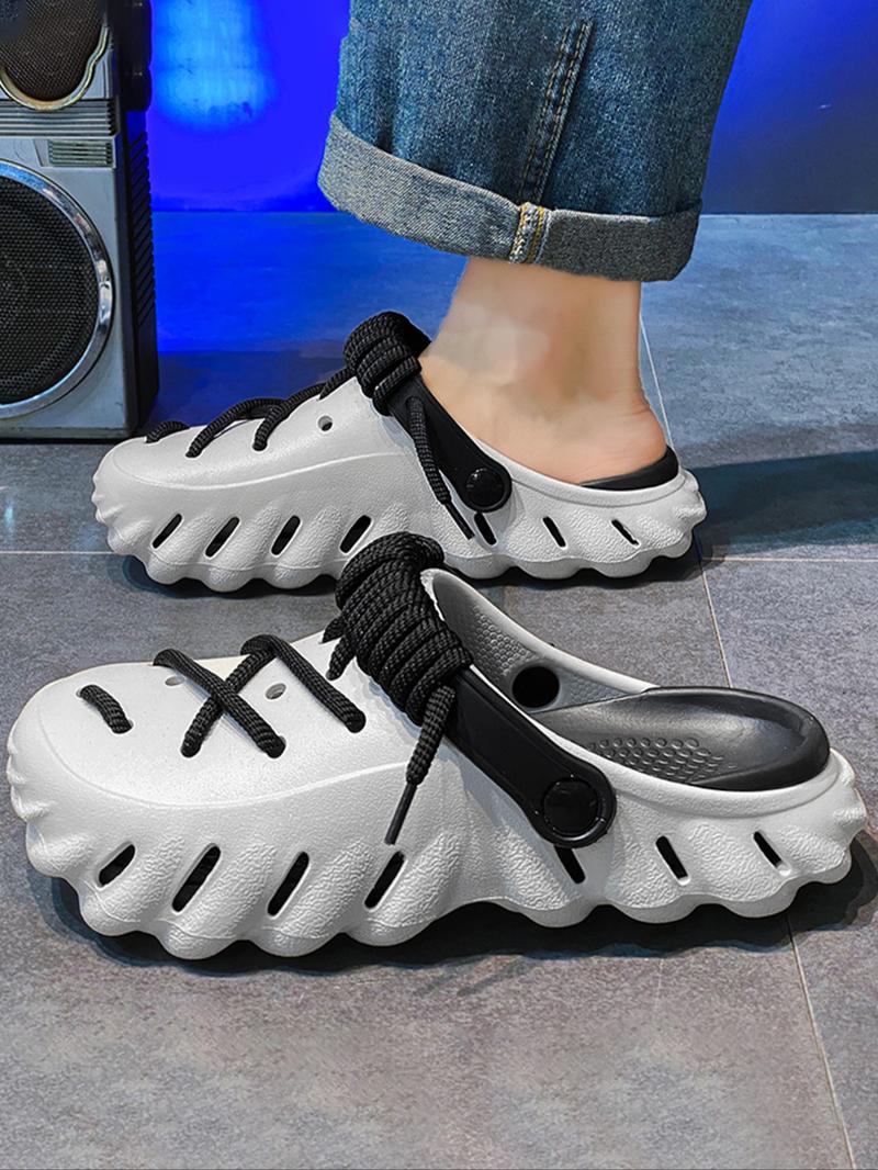 Unisex Sporty Quick Drying Slides, Casual Comfortable Breathable Slides, Fashionable Slides for Indoor & Outdoor Wear, Boy, Lightweight Breathable Slippers