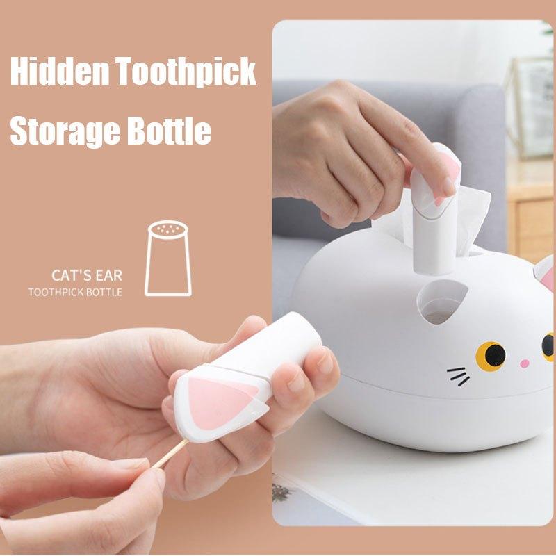 Kawaii Cat Paper Towel Holder, Kitchen Napkin Storage Box, Toilet Paper Dispenser, Desktop Hygiene Rack, Home Decor Accessory
