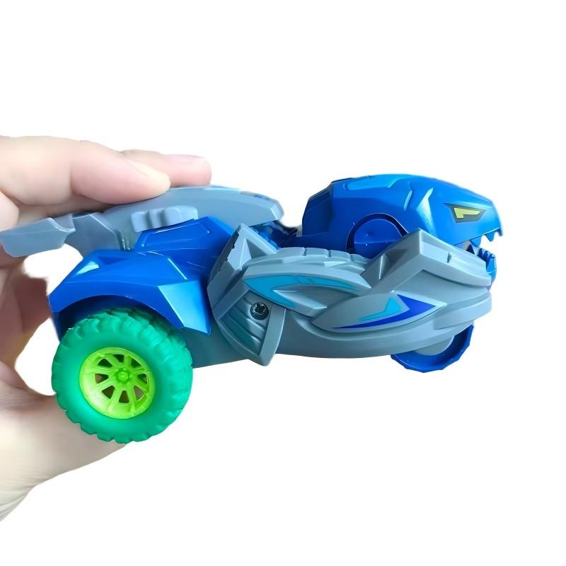 Toy Collision Dinosaur Transforming Car, Inertia Toy Car, Multiple Fun Play Modes, Parent-Child Interactive Game Toy, Suitable for Boys Aged 3+