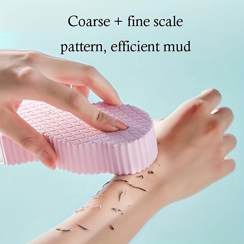 New 1/2pcs Magic Sponge Bath Sponge Body Dead Skin Remover Exfoliating Massager Cleaning Shower Brush Exfoliant Exfoliating Tool