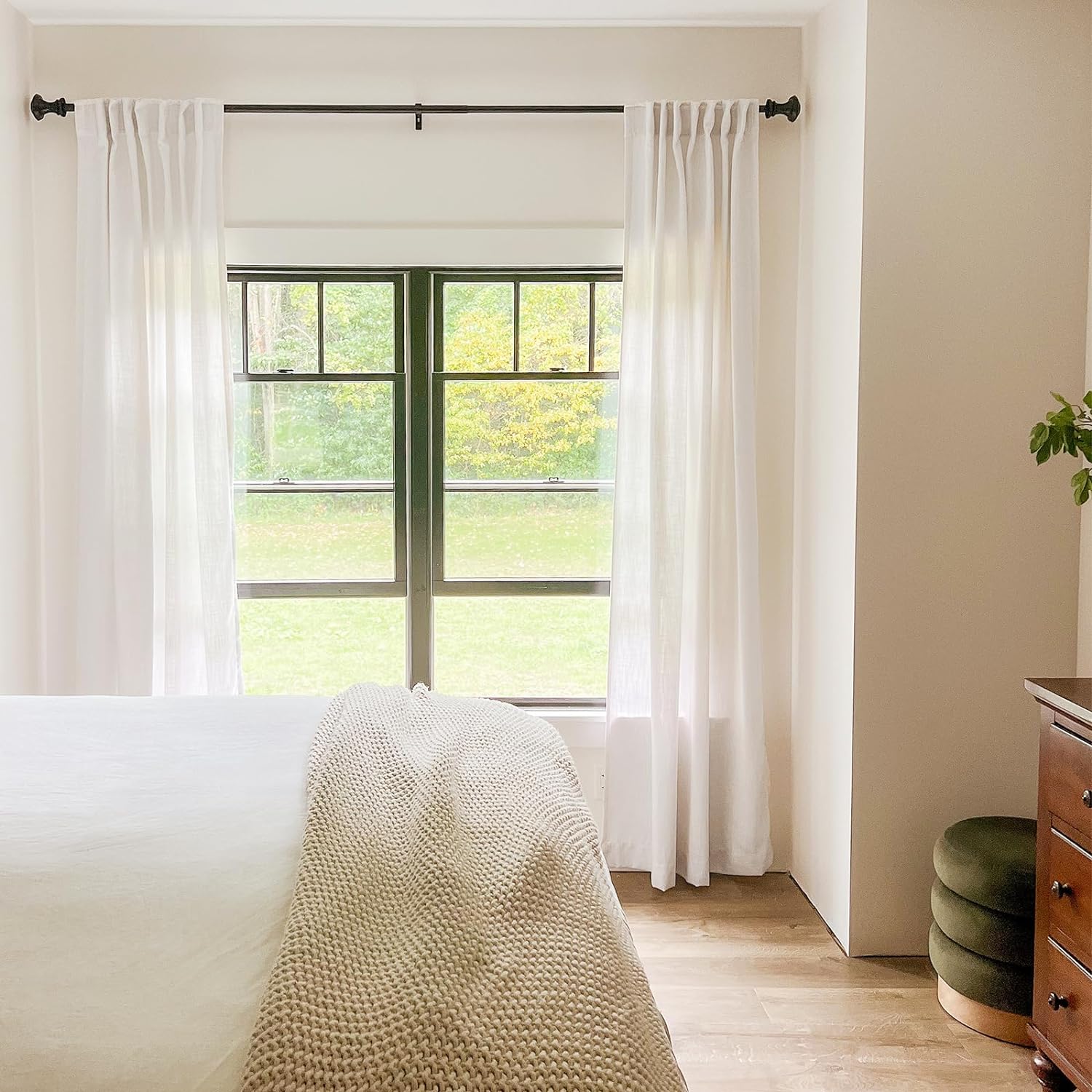 Inovaday 2pcs Linen Curtains for Living Room Bedroom, Unlined Curtains Drapes Back Tab Semi Sheer Privacy Curtains, Light Filtering Farmhouse Outdoorfun Inovaday 2pcs Linen Curtains for Living Room Bedroom, Unlined Curtains Drapes Back Tab Semi Sheer Privacy Curtains, Light Filtering Farmhouse Outdoorfun